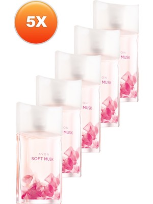 Avon Soft Musk Kadın Parfüm Edt 50 ml 5'li Set