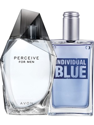 Avon Perceive Edt 100 ml Erkek ve Individual Blue Edt 100 ml Erkek Parfüm Seti