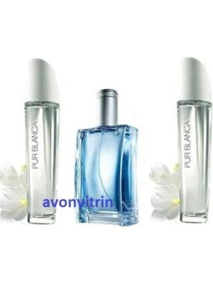 Avon Pur Blanca Bayan Parfüm 2 Adet Individual Blue Erkek