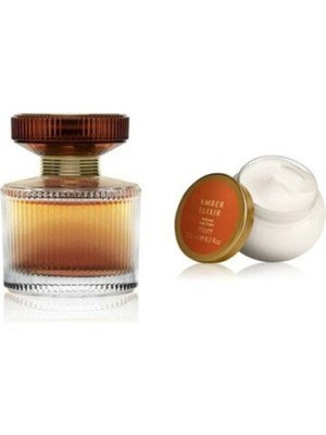 Oriflame Amber Elixir Kadın Parfümü ve Vücut Kremi 50 ml Meyveli Koku ile Şık Hediye