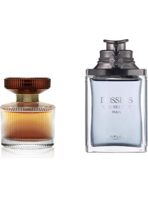 Oriflame Possess The Secret 75 ml Edp Erkek Parfümü + Amber Elixir 50 ml Edp Kadın Parfümü Seti