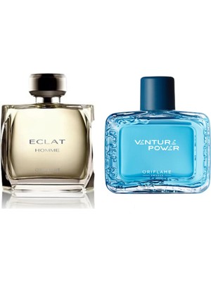 Oriflame Eclat Homme Edt Erkek Parfüm + Venture Power Edt Erkek Parfüm Seti