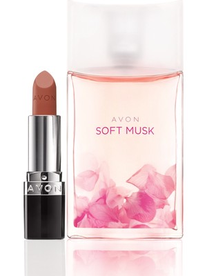 Avon Soft Musk Kadın Edt + Perfectly Mat Ruj - Marvelous Mocha Seti