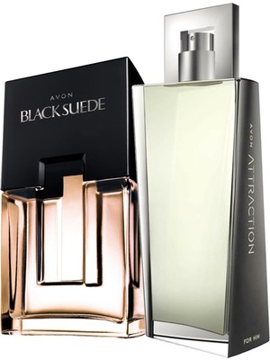 Avon Attraction ve Black Suede Erkek Parfüm Paketi 100 ml Meyveli Koku Cinsiyet: Erkek