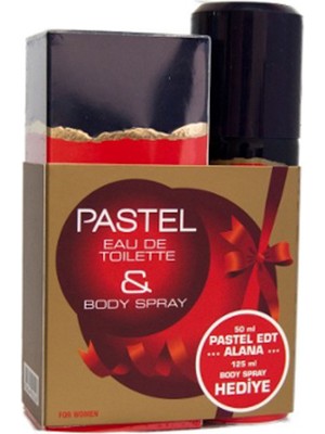 Pastel Kadın Parfüm Seti EDT 50 ml + 125 ml Deodorant Hediyelik Şık Tasarım