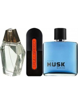 Avon Perceive+Fullspeed+Musk Marine Süper 3lü Erkek Set