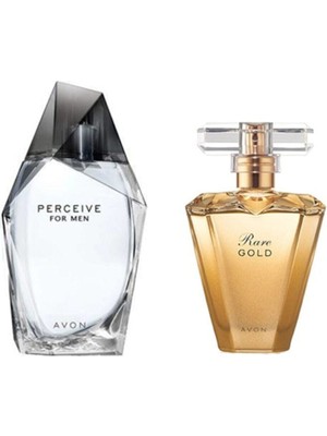 Avon Perceive Edt 100 ml Erkek + Rare Gold Edp 50 ml Kadın 2li Set ...
