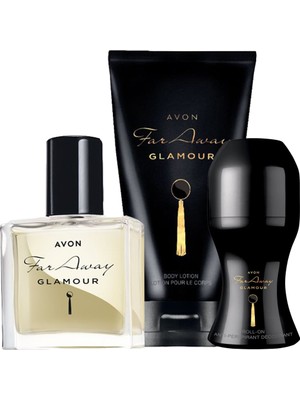 Avon Far Away Glamour 30ML Kadın Parfüm 3lü Set Meyveli Koku ile Hediye Seçeneği