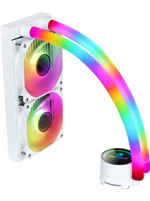 Gamebooster Infınıty 240 White Edition Argb Fanlı 240MM Intel 1700/AMD Am5 Serisi Uyumlu Sıvı Soğutma Sistemi (Beyaz)