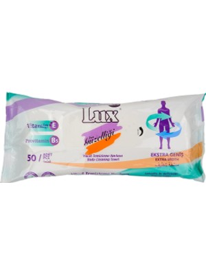 Lux Lüx Hasta Vücut Temizleme Islak Mendil Havlu 50 Yaprak Xl (3 Lü Set)