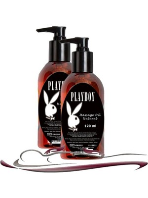 Playboy Natural Massage Oil Kokusuz Vücut Masaj Yağı 2 Adet 120 ml