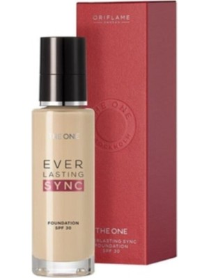 Oriflame The One Everlasting Sync Fondöten Vanilla Neutral Yarı Mat Görünüm SPF 30 Koruma