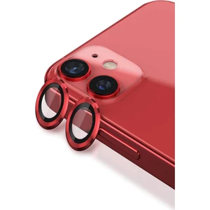 iPhone 12 MİNİ Uyumlu Kamera Mercek Lens Için Koruyucu KIRMIZI