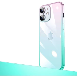 Apple iPhone 12 Kılıf Sararmaz Transparan Renkli Kamera Lensli Kapak