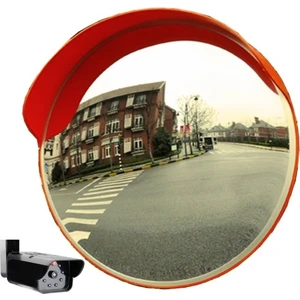 LR-A35 Muhafazalı Akrilik Dış Ortamtrafik Güvenlik Aynası 80 cm ve-LR-D12IR Caydırıcı Kamera