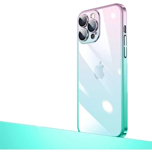 Apple iPhone 13 Pro Max Kılıf Sararmaz Transparan Renkli Kamera Lensli Kapak