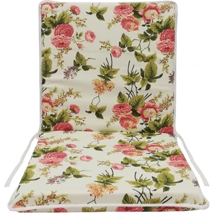 Vip Home Concept Sandalye Minderi Arkalıklı Lastikli Fermuarlı Süngerli-1 Adet(Ingiliz Gülü)Yıkanabilir