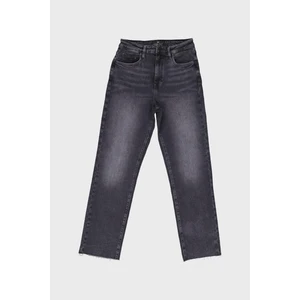 Cross Jeans Antrasit Fermuarlı Mom Jean C 4903-005