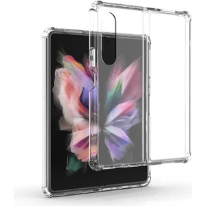 Kny Samsung Galaxy Z Fold 3 Kılıf Ultra Korumalı Şeffaf Antishock Silikon