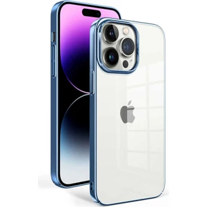 Kny Apple Iphone 14 Pro Max Kılıf Renkli Kenarlı Sert Sun Kapak