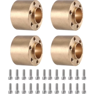 Adet Pirinç 12MM Tekerlek Hex Hub Genişletme Adaptörü 1.9 2.2 Jant 1/10 Rc Paletli Eksenel SCX10 Traxxas TRX4,15MM (Yurt Dışından)
