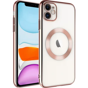 Apple Iphone 11 Kılıf Renkli Kenarlı Magsafeli Riksos Kapak