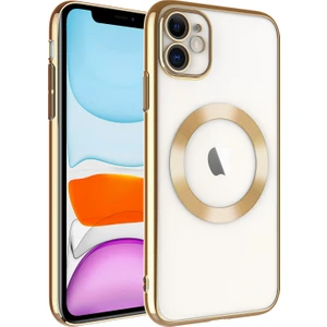 Apple Iphone 11 Kılıf Renkli Kenarlı Magsafeli Riksos Kapak
