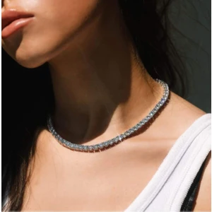 Alyans Star Pırlanta Montür Effective Diamond Su Yolu 5mm Kolye Saf Gümüş