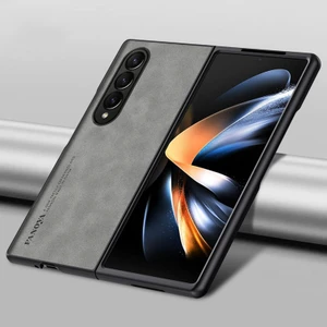 For Samsung Galaxy Z Fold4 Klasik Cilt Hissi Cep Telefonu Kılıfları Kılıfı (Yurt Dışından)