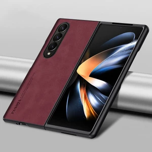 For Samsung Galaxy Z Fold4 Klasik Cilt Hissi Cep Telefonu Kılıfları Kılıfı (Yurt Dışından)