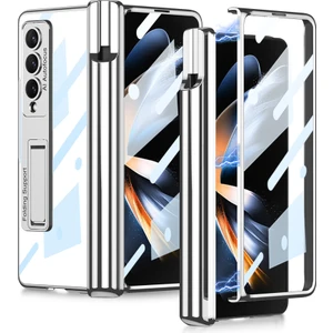 Kny Samsung Galaxy Z Fold 4 Kılıf Kalem Koymalı Standlı Renkli Kipta Kapak