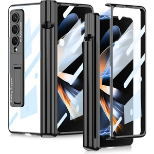 Kny Samsung Galaxy Z Fold 4 Kılıf Kalem Koymalı Standlı Renkli Kipta Kapak