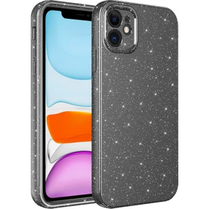 Apple Iphone 12 Kılıf Kamera Korumalı Simli Lüx Koton Silikon
