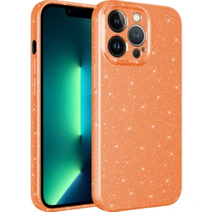Apple Iphone 13 Pro Max Kılıf Kamera Korumalı Simli Lüx Koton Silikon