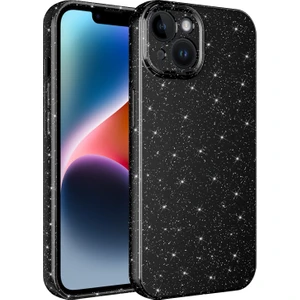 Apple Iphone 13 Kılıf Kamera Korumalı Simli Lüx Koton Silikon