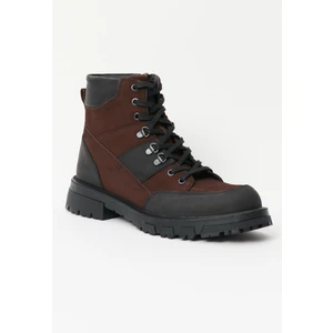 Wrangler Deri Kahverengi Postal Bot