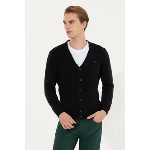 U.S. Polo Assn. Erkek Lacivert Triko Hırka 50257856-VR033
