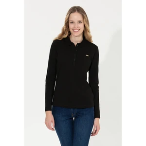 U.S. Polo Assn. Kadın Siyah Sweatshirt 50261237-VR046