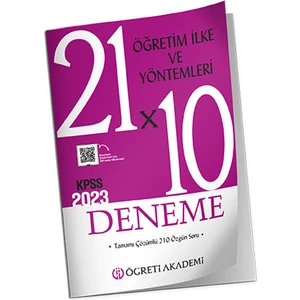 Öğreti Akademi Kpss Eğitim Bilimleri 21X10 Öğretim Ilke ve Yöntem