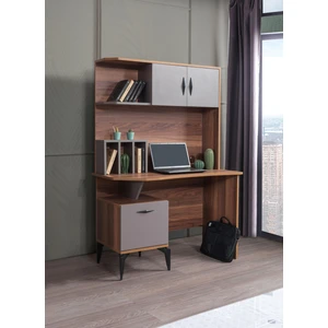 Erezoğulları Mobilya Defne Aynalı Kitaplıklı Çalışma Masası 110 x 60 x 165 cm