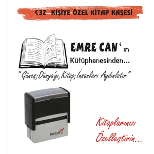 Kitap Kurtlarına ve Kişiye Özel Kitap Kaşesi Kitap Mühürü