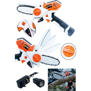 Missilles Brushless Series 72V 10 Ah Li-On Akülü Dal Kesme Testere Bıçkı Makinası Çift Akülü 2 Adet 10 cm Zincir ve 2 Adet 10 cm Pala Hediyeli