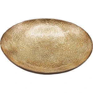 Glaze Mud Cam Gold Meyve Tabağı Dokulu 30 cm
