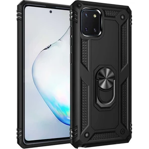 Samsung Galaxy Note 10 Lite N770 Kılıf Çift Katmanlı Yüzüklü Manyetik Vega Araç Tutucu Destekli Zırhlı Tank Kapak