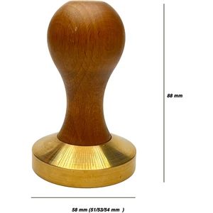 Espresso Tamper Kayın/prinç Taban