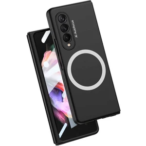 Samsung Galaxy Z Fold 3 Uyumlu Wireless Şarj Özellikli Kıpta Magsafe Kamera Korumalı Kılıf