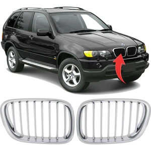 Bmw X5 E53 Ön Panjur Set Krom 2000-2003 51138250051/52
