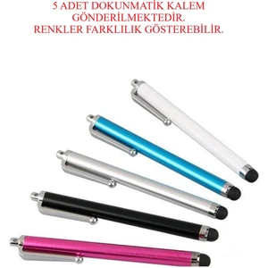 TEKNETSTORE 5 'li Set Dokunmatik Kalem Tabletler&telefonlar Için Tam Uyumlu Dokunmatik Kalem