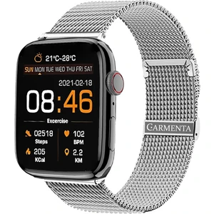 Carmenta X8 Ultra Milanese Serisi Akıllı Saat - 45MM 2.0 Inç Ios ve Android Uyumlu Arama Yapan Akıllı Saat