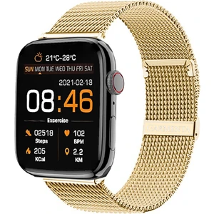 Carmenta X8 Ultra Milanese Serisi Akıllı Saat - 45MM 2.0 Inç Ios ve Android Uyumlu Arama Yapan Akıllı Saat